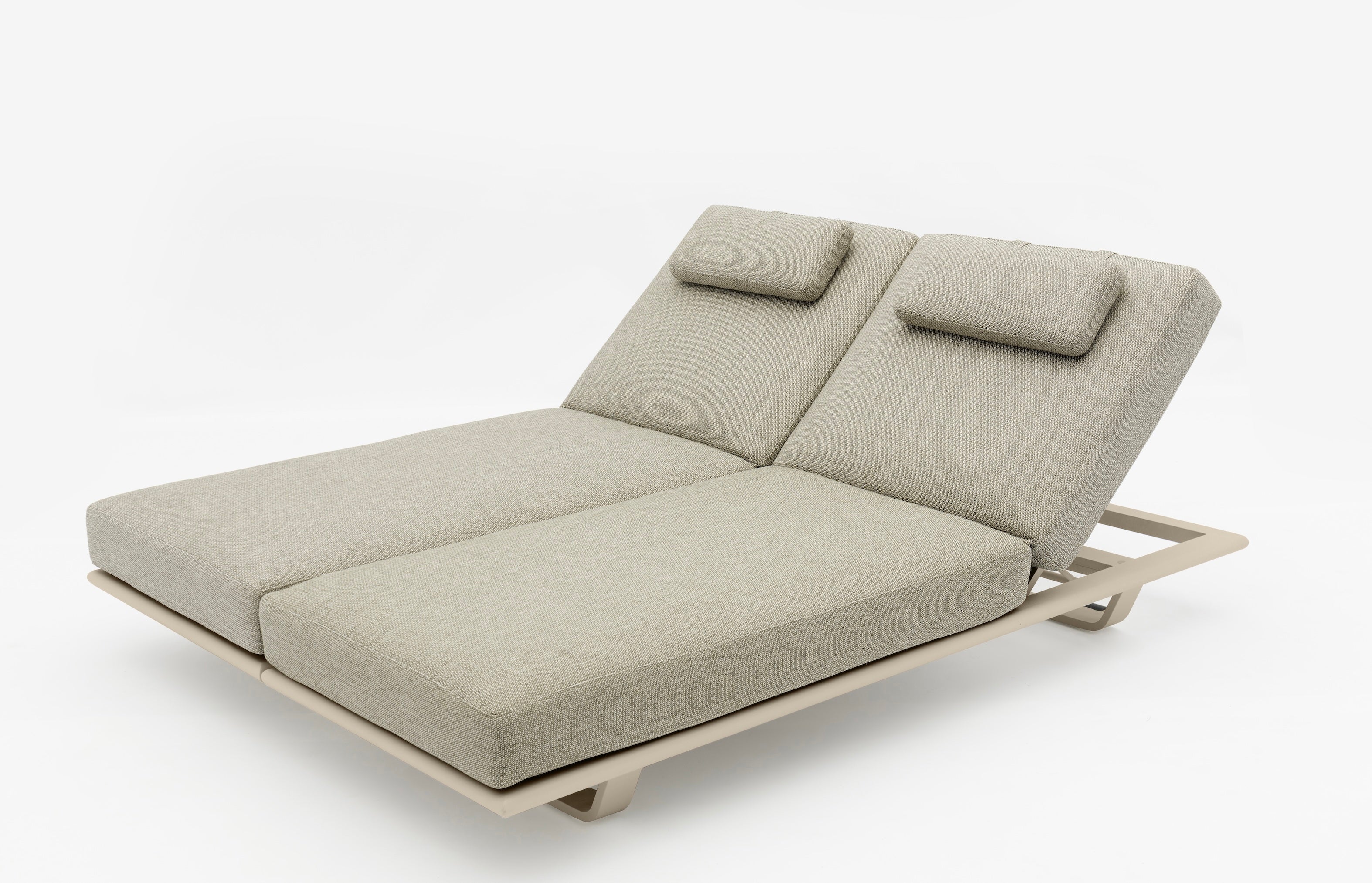 Bain de soleil double haut de gamme en aluminium - NIRI