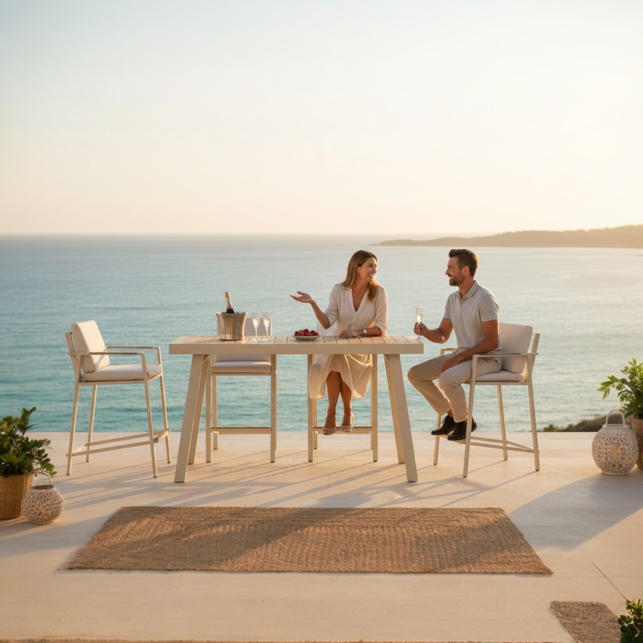 Ensemble bar de jardin design haut de gamme Noffy