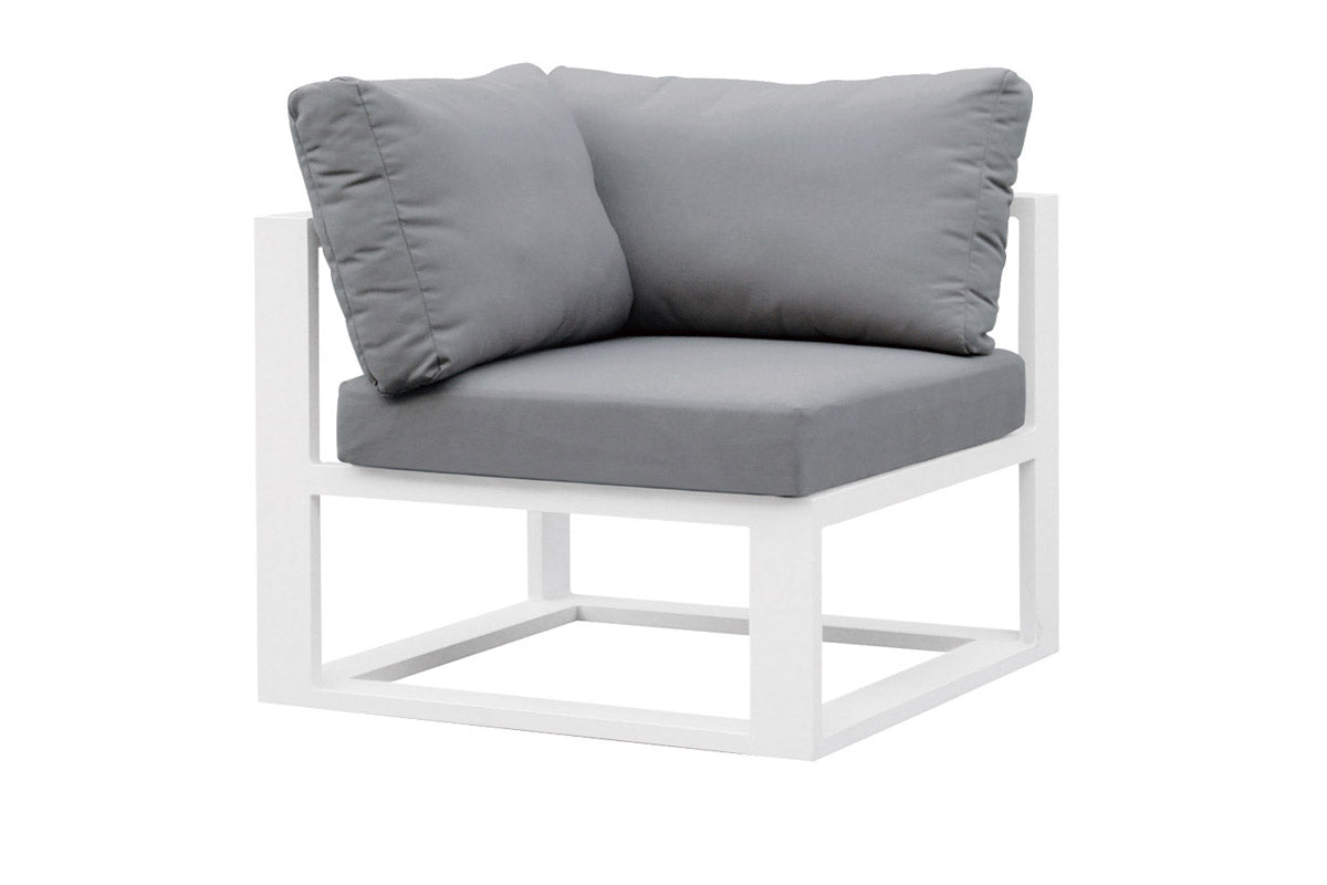 Fauteuil d'angle de jardin en aluminium - BELLY