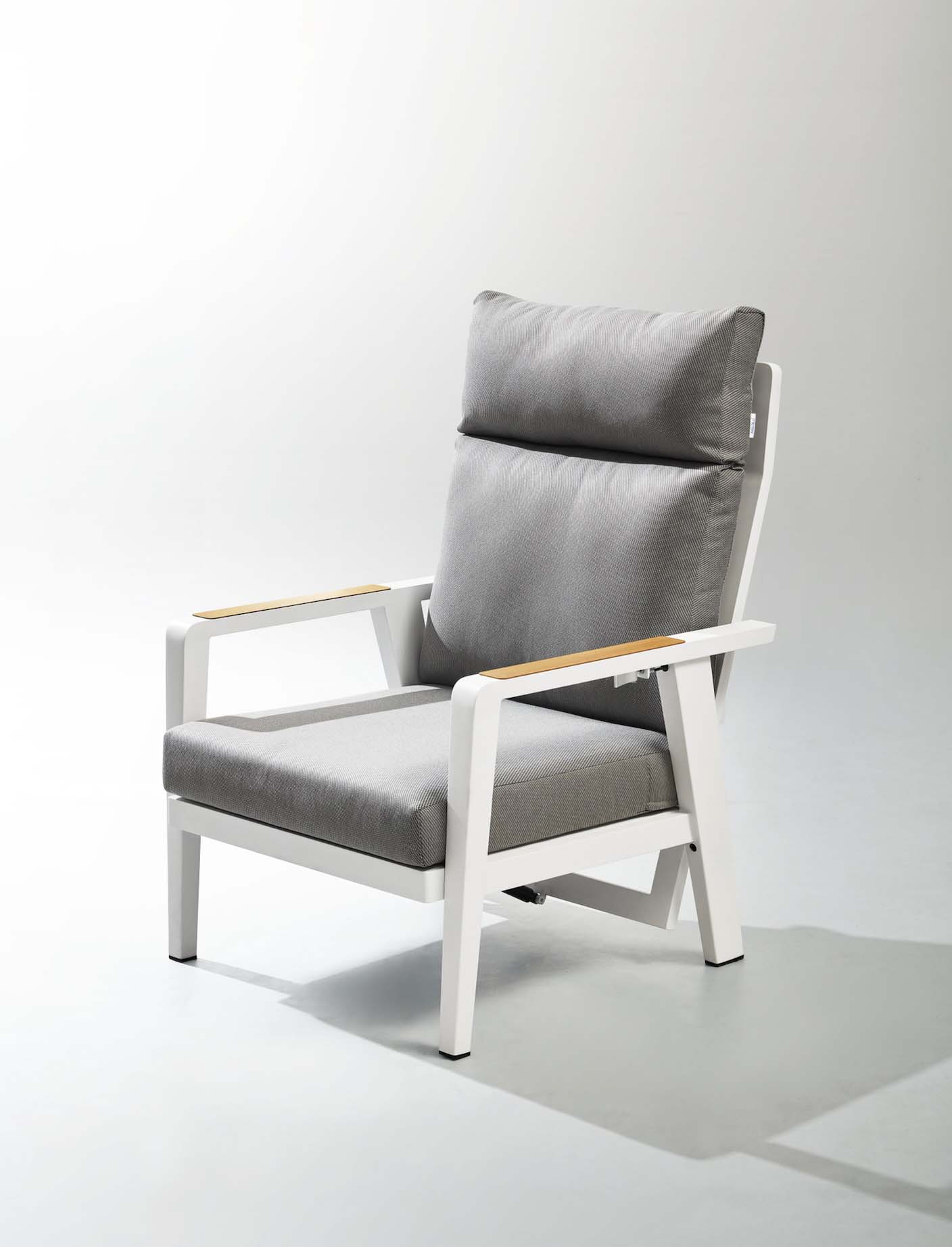 Salon de jardin aluminium dossier inclinable - MARIUS