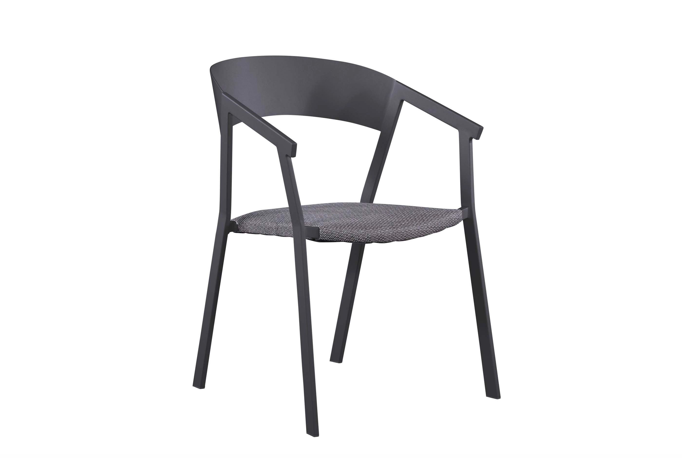 Fauteuil repas de jardin en aluminium (lot de 2) - LARA