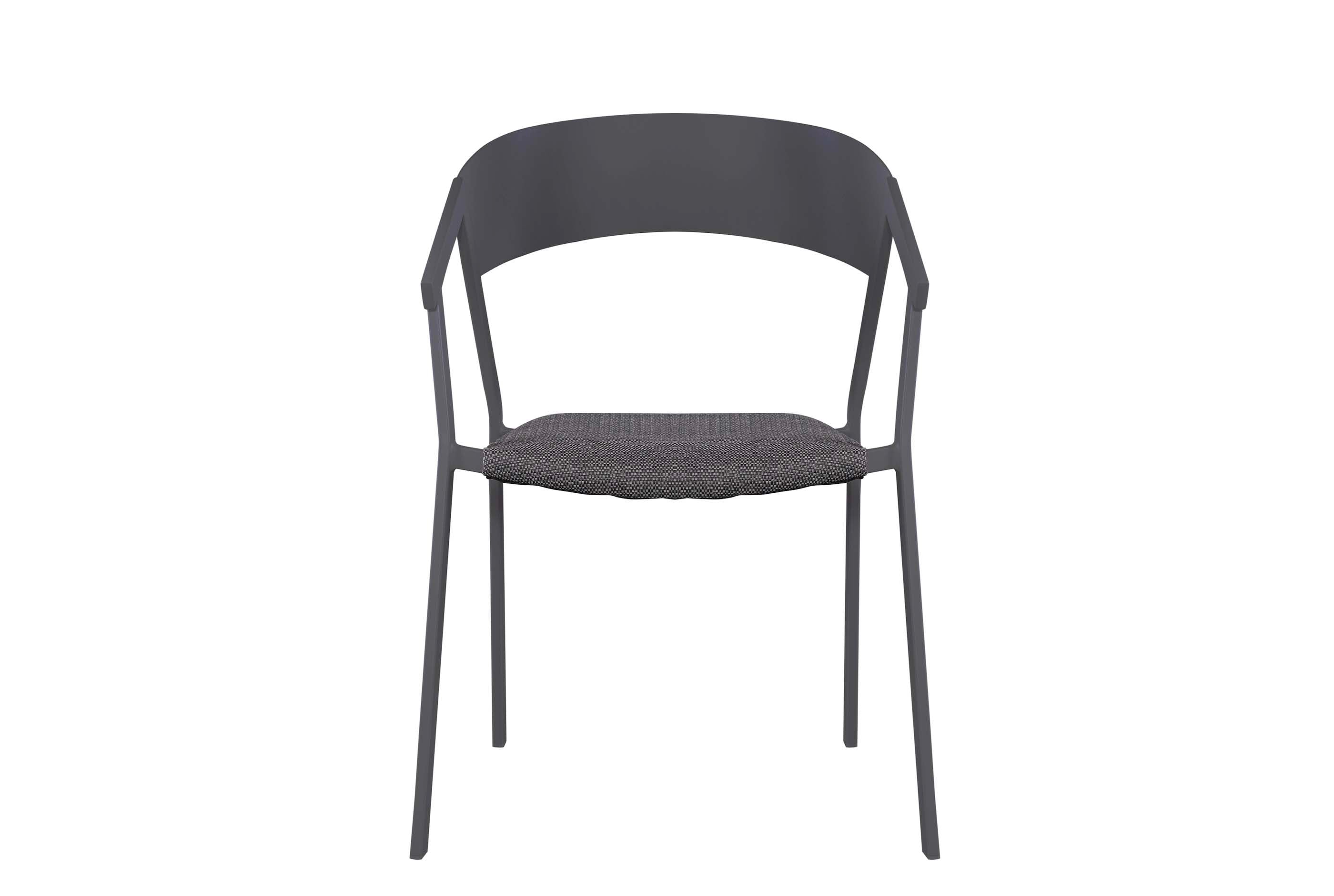 Fauteuil repas de jardin en aluminium (lot de 2) - LARA