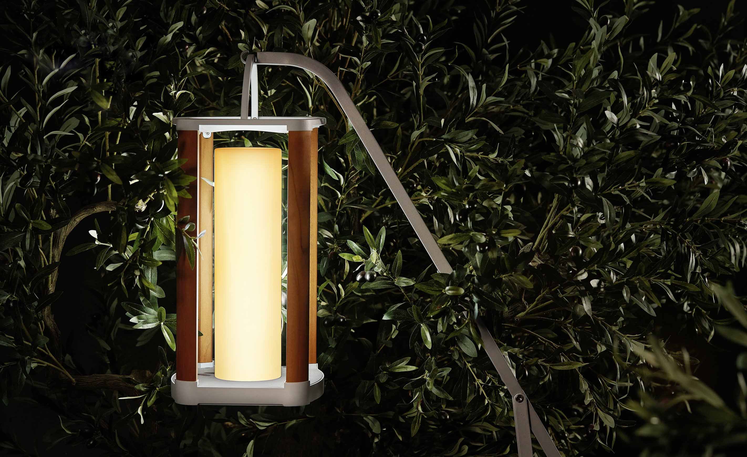 Lampe Design D'extérieur Solaire - AURORA blanc taille M