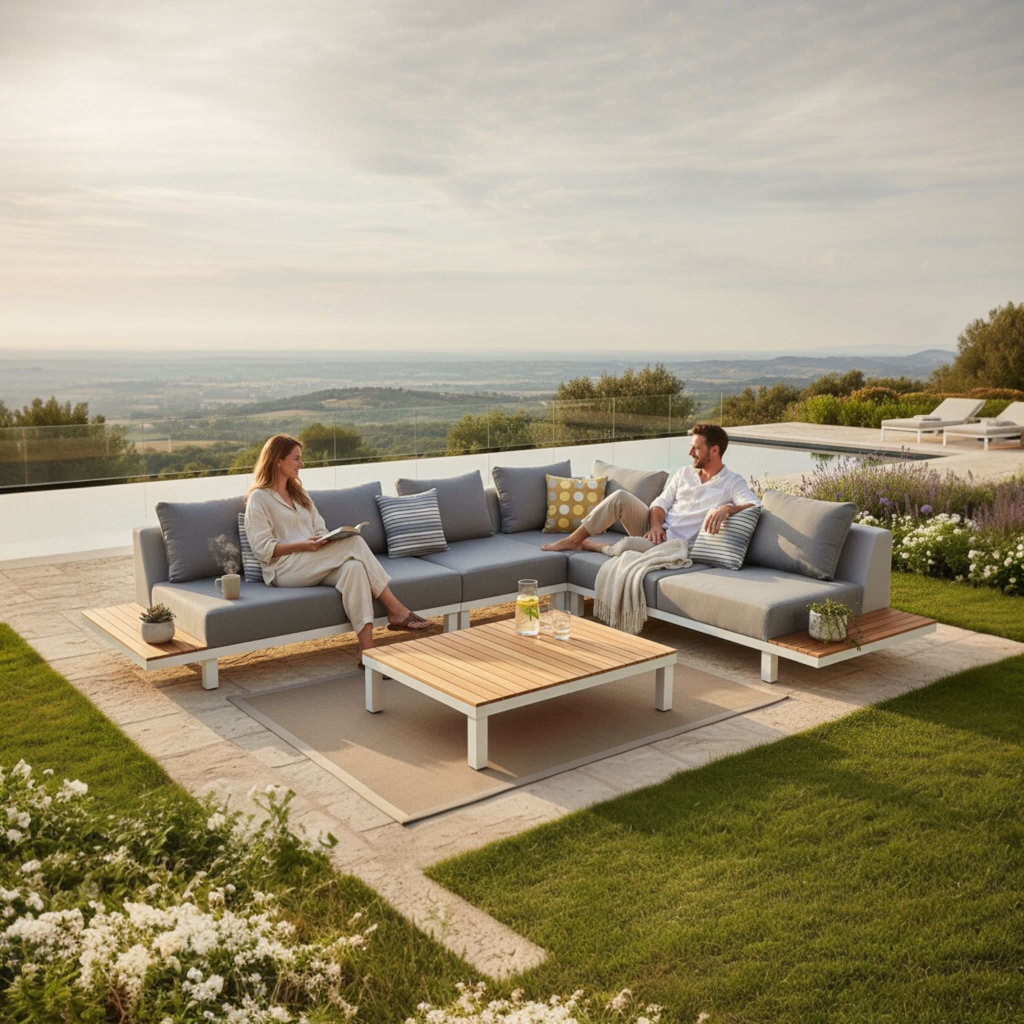 Ensemble Meuble de jardin 6 ps  Orsy