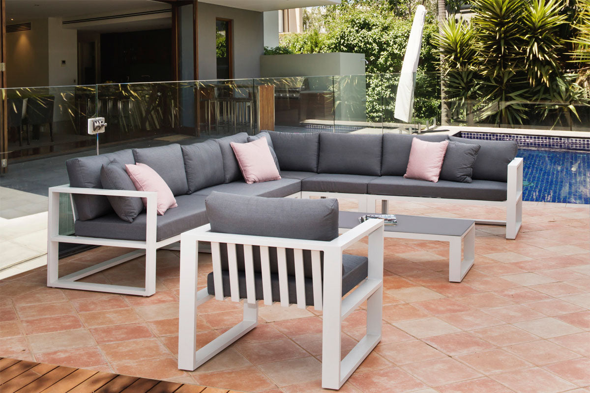 Grand Salon de jardin haut de gamme et modulable - BELLY XL