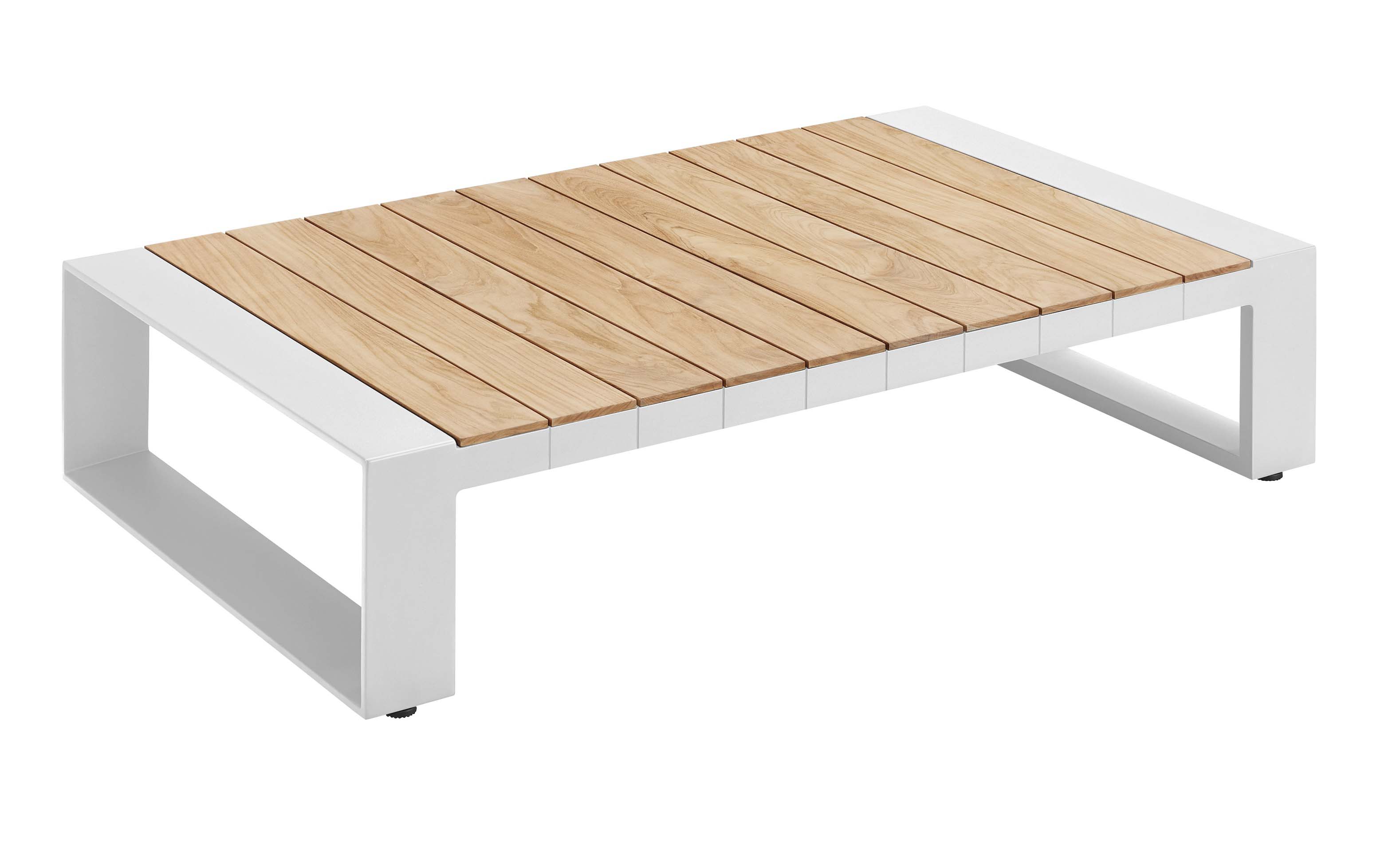 Salon de jardin d'angle en aluminium blanc haut de gamme - SOFY BLANC