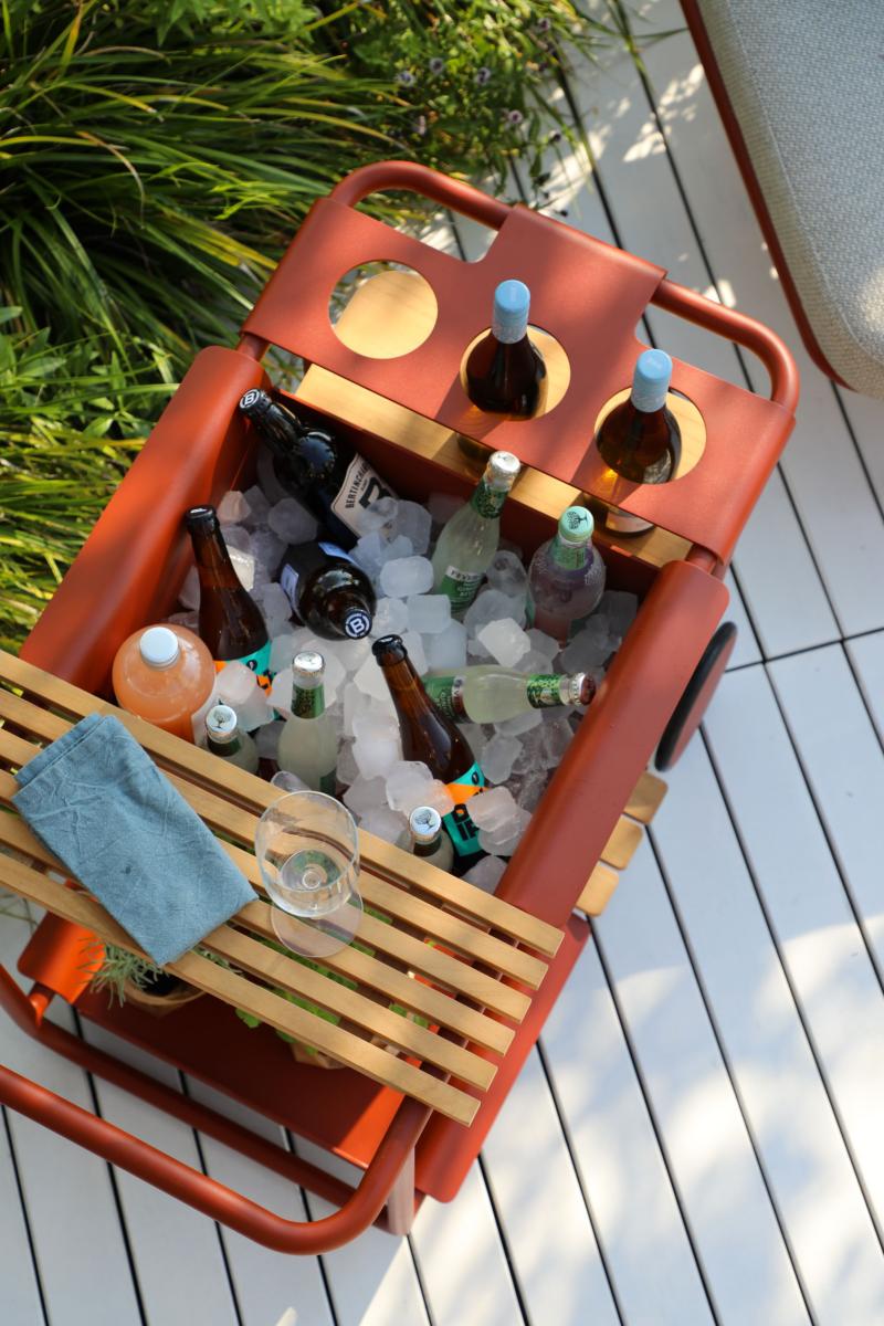 Desserte en aluminium - SUNNY ROUGE