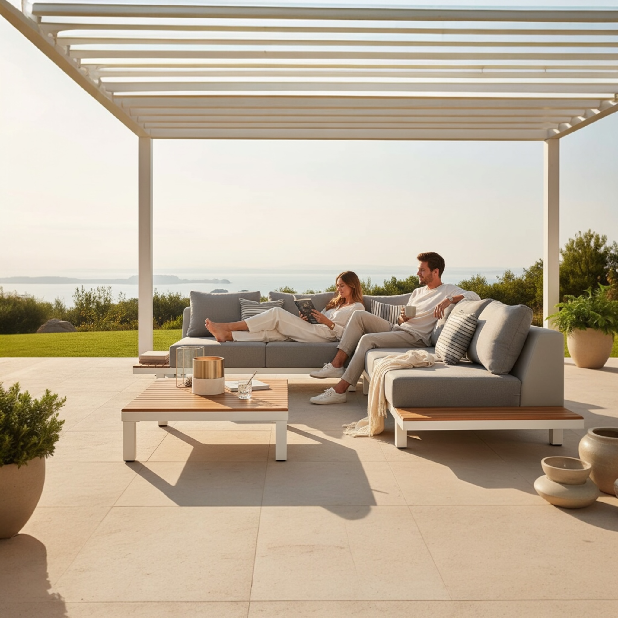 Mobilier de jardin 6 place design de qualité  Orsy