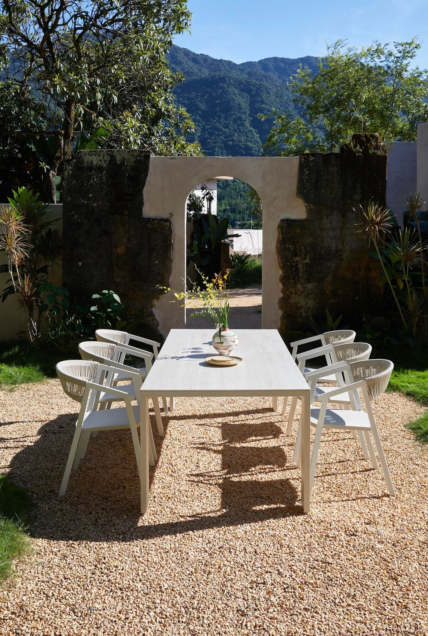 Table d'extérieur avec plateau en céramique - JULES