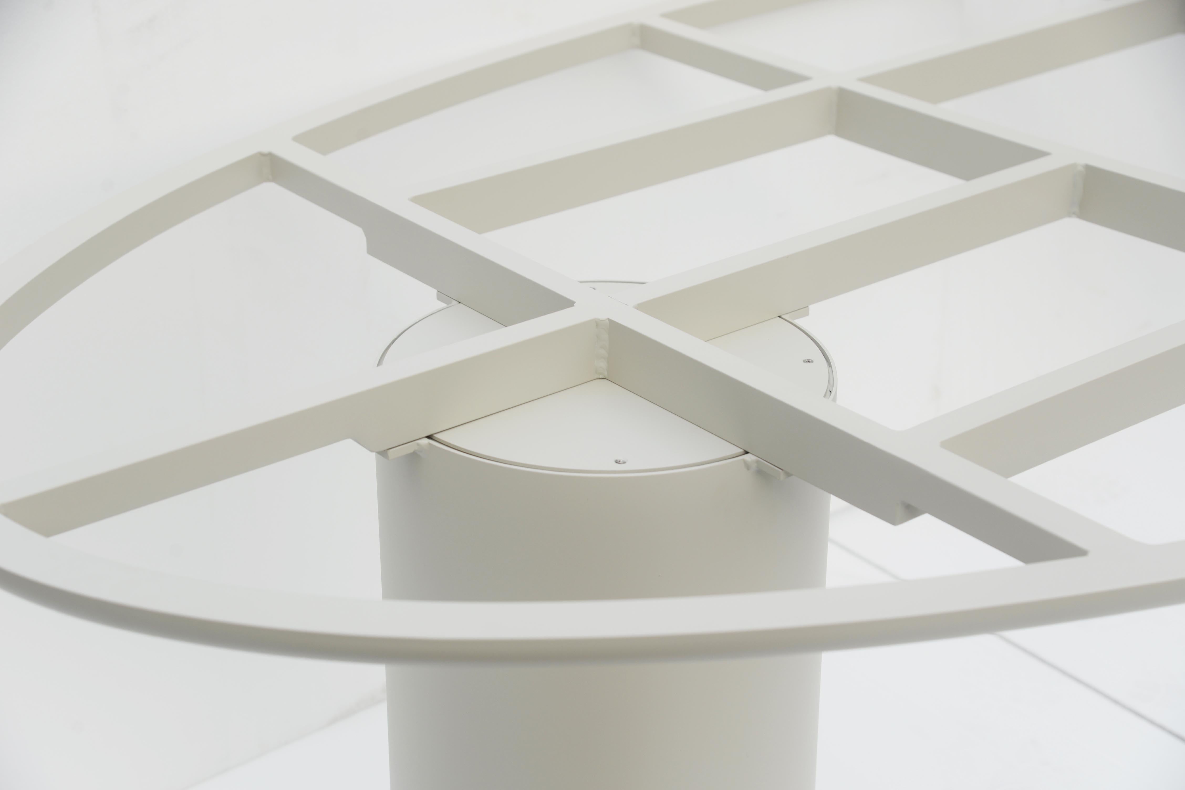 Table de jardin ovale aluminium et plateau céramique haut de gamme - NINO