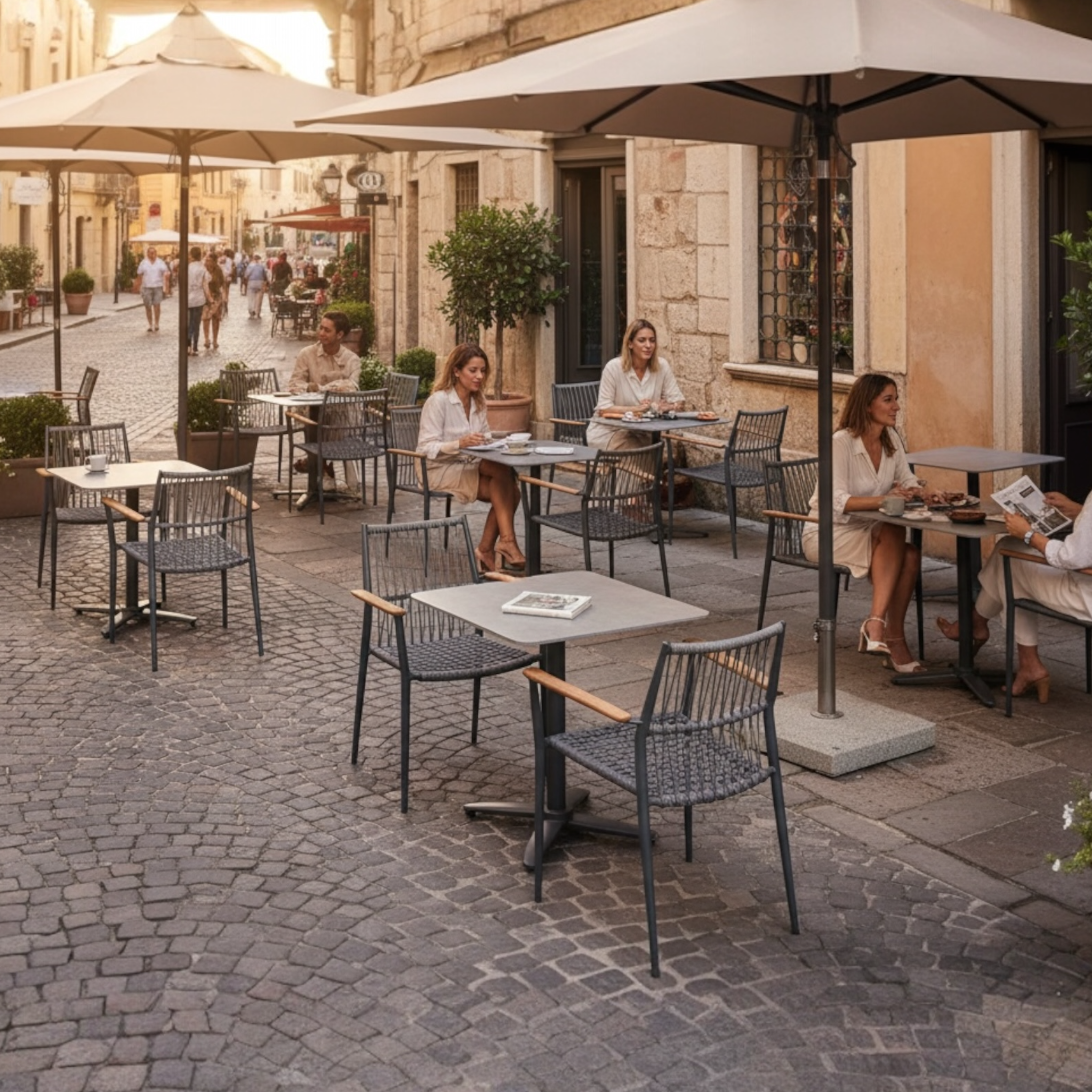 Table pour bar restaurant bistrot  Sarran noir