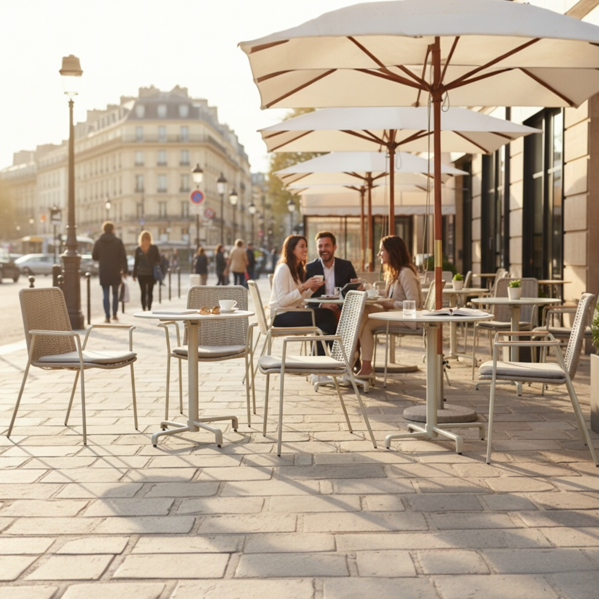 Table ronde avec plateau pliable  69cm Sarran