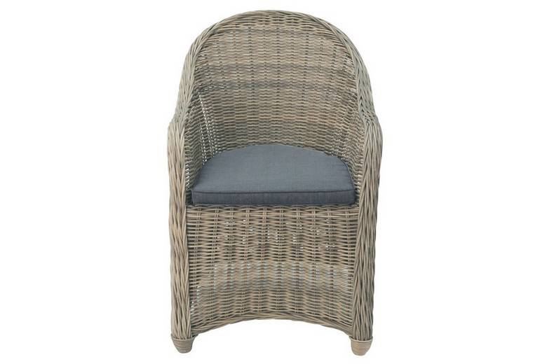 Chaise résine tressée ronde CLEA - lot de 2